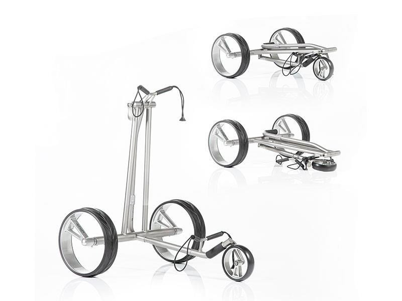 JuCad Phantom Titan eX 2.0 chariot électrique + télécommande (JFS2) + sac de transport (JRT-2), titane