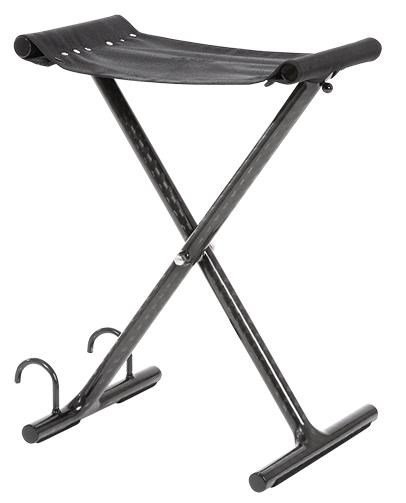 JuCad Golfer Seat made of Carbon, noir
