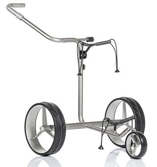 JuCad Junior Drive Stainless Steel chariot électrique + sac de transport JTT, argenté