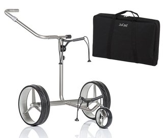 JuCad Junior Drive Stainless Steel chariot électrique + sac de transport JTT, argenté