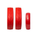 JuCad tires - 2 roues arrière, 1 roue avant, rouge