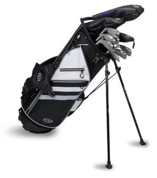 U.S. Kids Golf TS5-66 (167+cm) ensemble de golf junior, graphite, + sac stand, noir/blanc