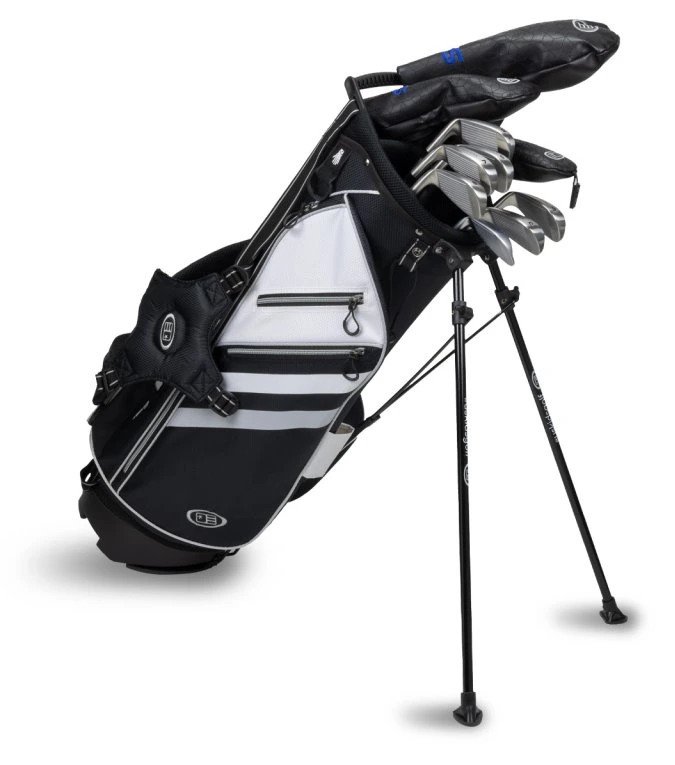 U.S. Kids Golf TS5-66 (167+cm) ensemble de golf junior, graphite, + sac stand, noir/blanc