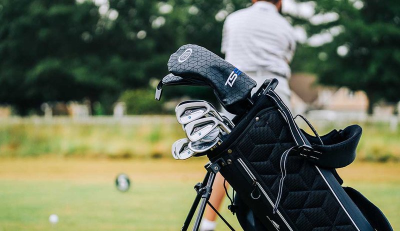 U.S. Kids Golf TS5-66 (167+cm) ensemble de golf junior, graphite, + sac stand, noir/blanc