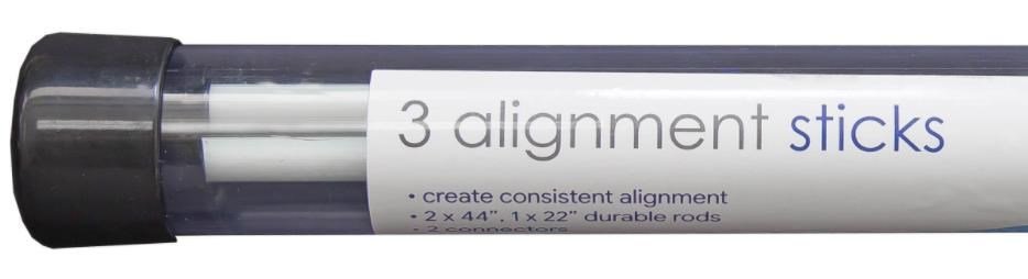 Longridge Tour Rod Pro Alignment Sticks (3pcs) blanc