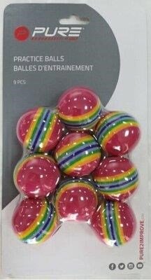 Pure 2 Improve Foam Practice balles de golf d'entraînement (9 balles)