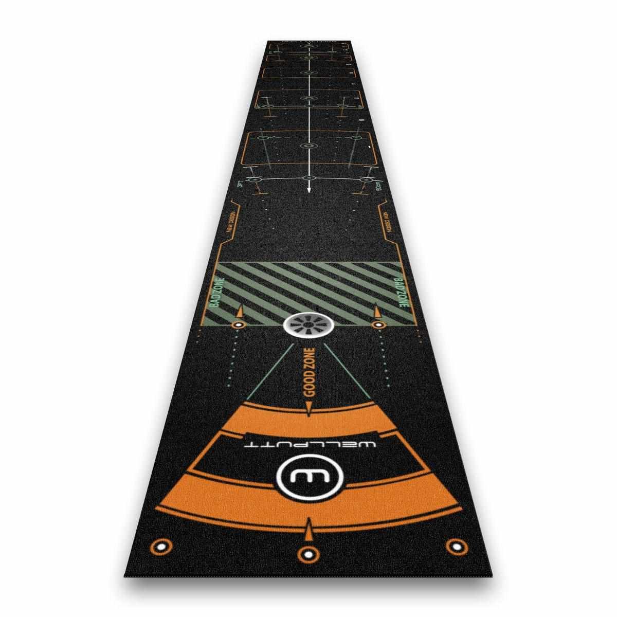 Wellputt Putting Mat - CLASSIC 13FT (4m), speed 10-11,5ft, noir