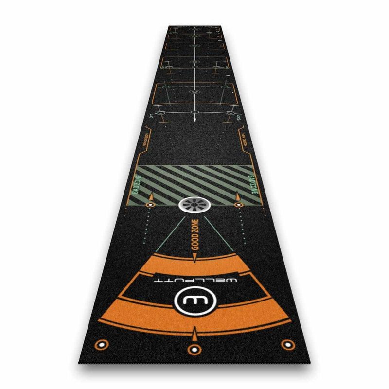 Wellputt Putting Mat - CLASSIC 13FT (4m), speed 10-11,5ft, noir