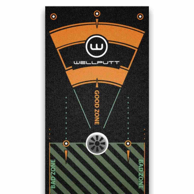 Wellputt Putting Mat - CLASSIC 13FT (4m), speed 10-11,5ft, noir