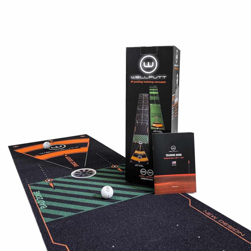 Wellputt Putting Mat - CLASSIC 13FT (4m), speed 10-11,5ft, noir
