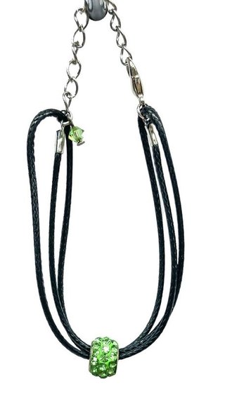 Ostatní Handmade Teraka bracelet type 005, černo/zelená