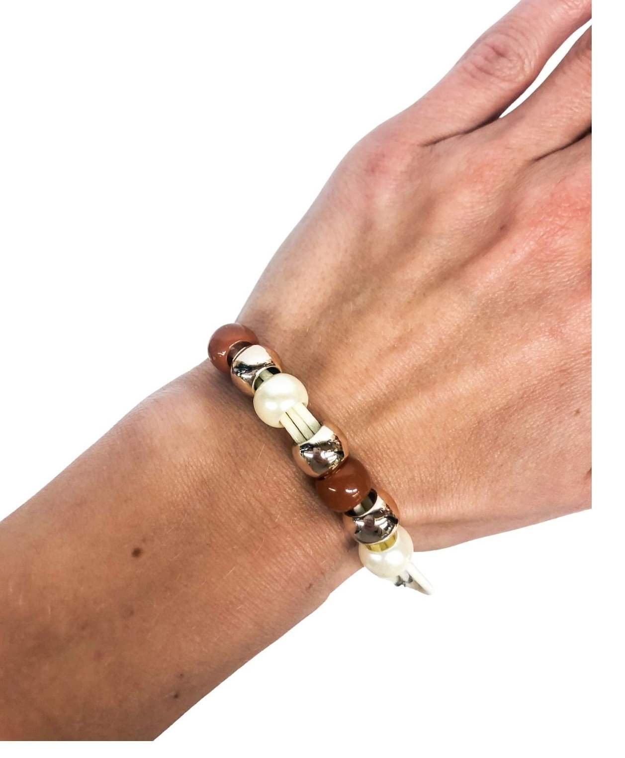 Ostatní Handmade Teraka bracelet, type 010, marron