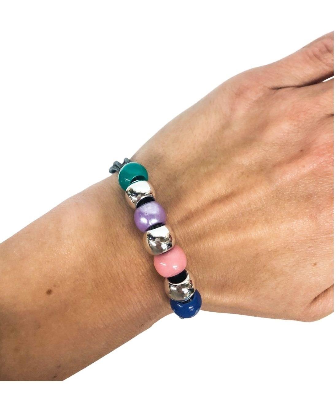 Handmade Teraka bracelet type 012, multicolore
