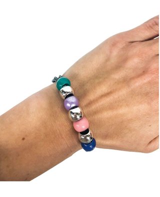 Handmade Teraka bracelet type 012, multicolore