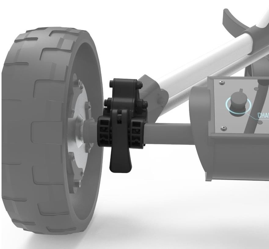 Alphard Club Booster eWheel Bracket Set - Clicgear 8.0 accessoire de chariot, noir