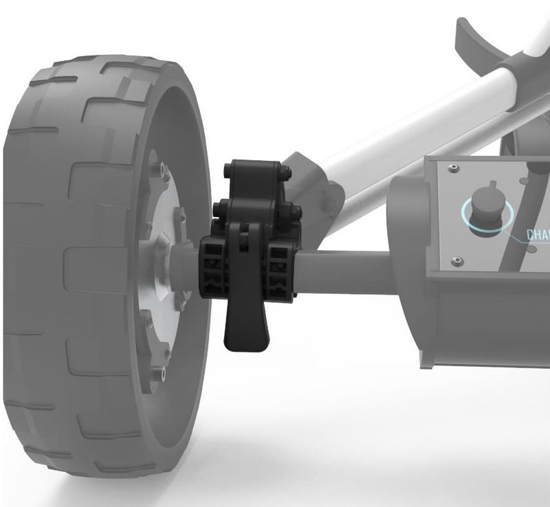 Alphard Club Booster eWheel Bracket Set - Clicgear 8.0 accessoire de chariot, noir