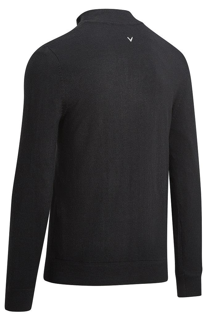 Callaway Windstropper 1/4 Zipped pull homme, black INK