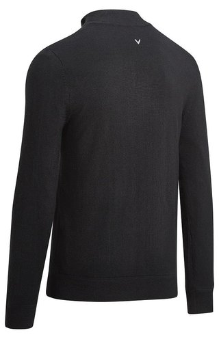 Callaway Windstropper 1/4 Zipped pull homme, black INK