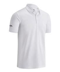 Callaway Swing Tech Solid polo homme, blanc
