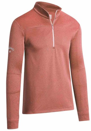 Callaway Pieced Waffle 1/4 Zip sweat homme, dubarry heather