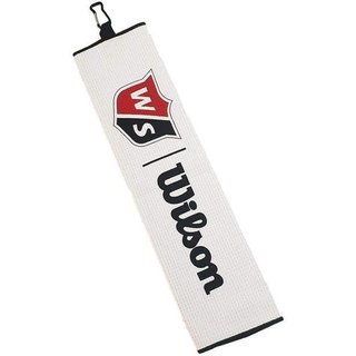 Wilson Staff Tri Fold serviette de golf 16"x21", blanche