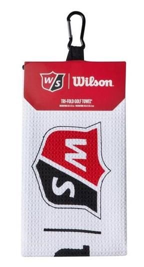 Wilson Staff Tri Fold serviette de golf 16"x21", blanche