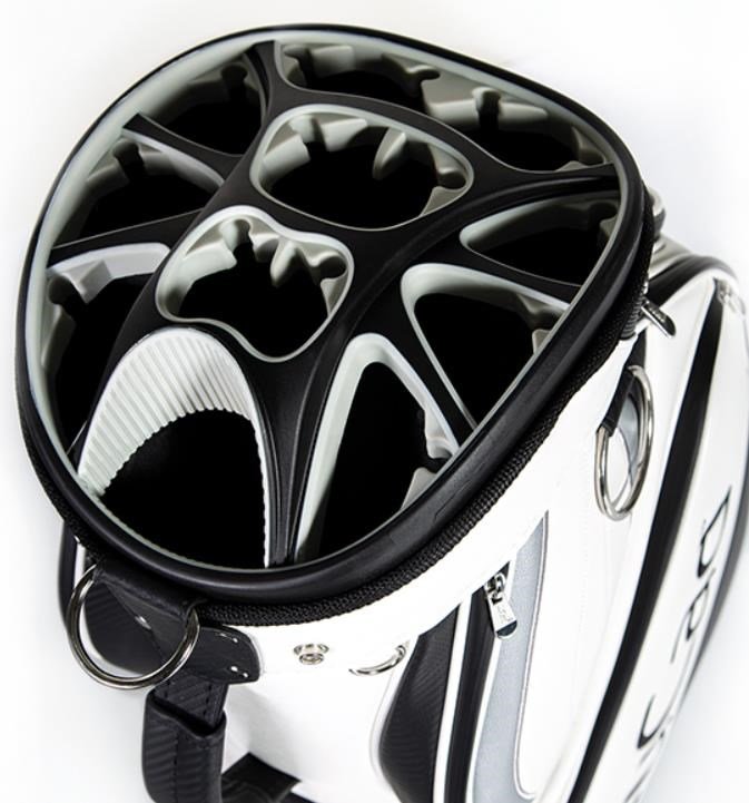 JuCad Pro cart bag, blanc/noir