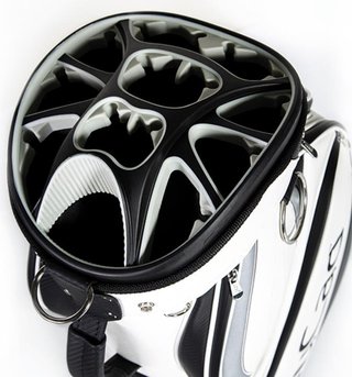 JuCad Pro cart bag, blanc/noir