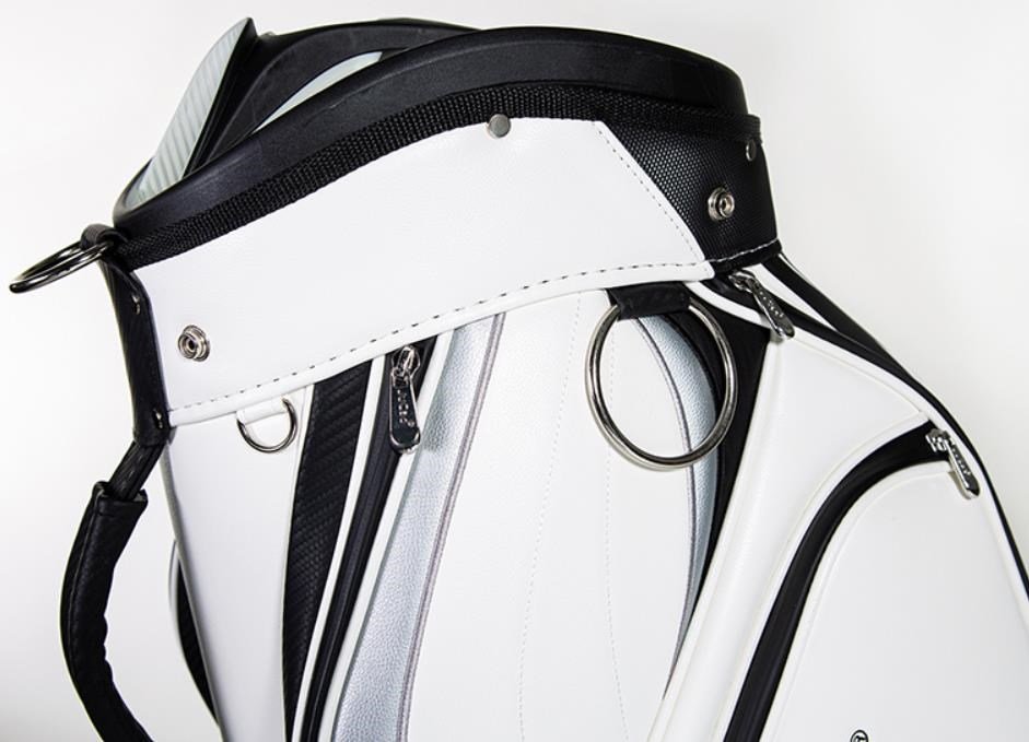 JuCad Pro cart bag, blanc/noir