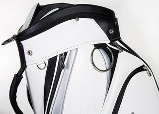 JuCad Pro cart bag, blanc/noir