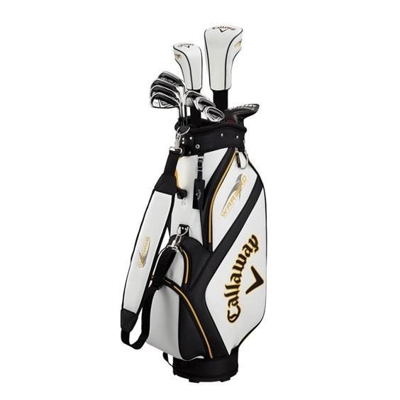 Callaway Warbird 21 ensemble de golf homme, graphite, + cart bag, blanc
