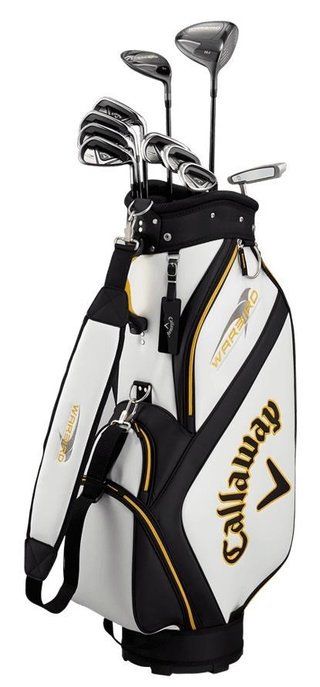 Callaway Warbird 21 set de golf homme, acier, + cart bag, blanc