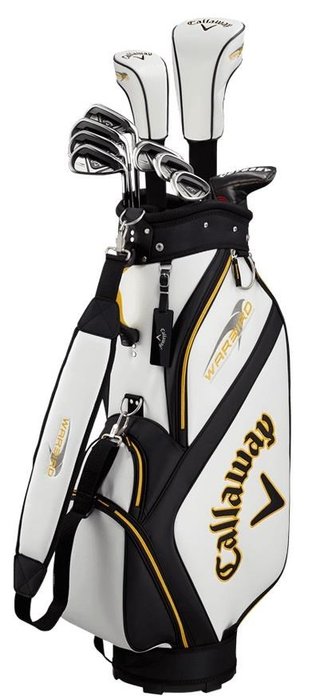 Callaway Warbird 21 set de golf homme, acier, + cart bag, blanc