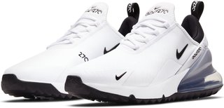 Nike Air Max 270G unisex chaussures de golf, blanc/noir/platine