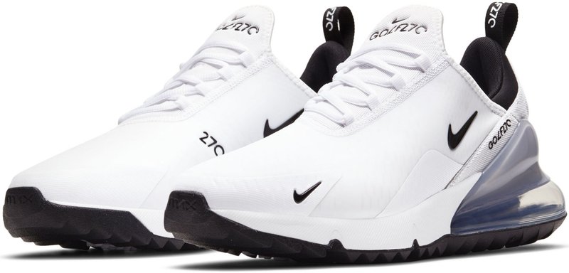 Nike Air Max 270G unisex chaussures de golf, blanc/noir/platine