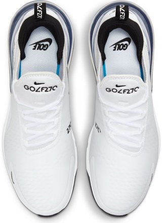 Nike Air Max 270G unisex chaussures de golf, blanc/noir/platine