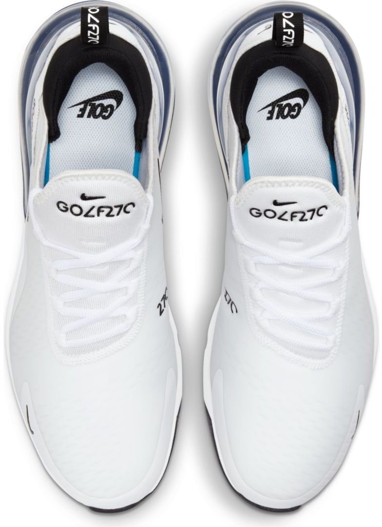 Nike Air Max 270G unisex chaussures de golf, blanc/noir/platine