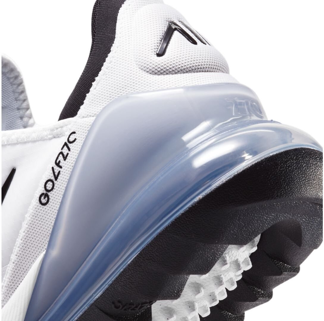 Nike Air Max 270G unisex chaussures de golf, blanc/noir/platine