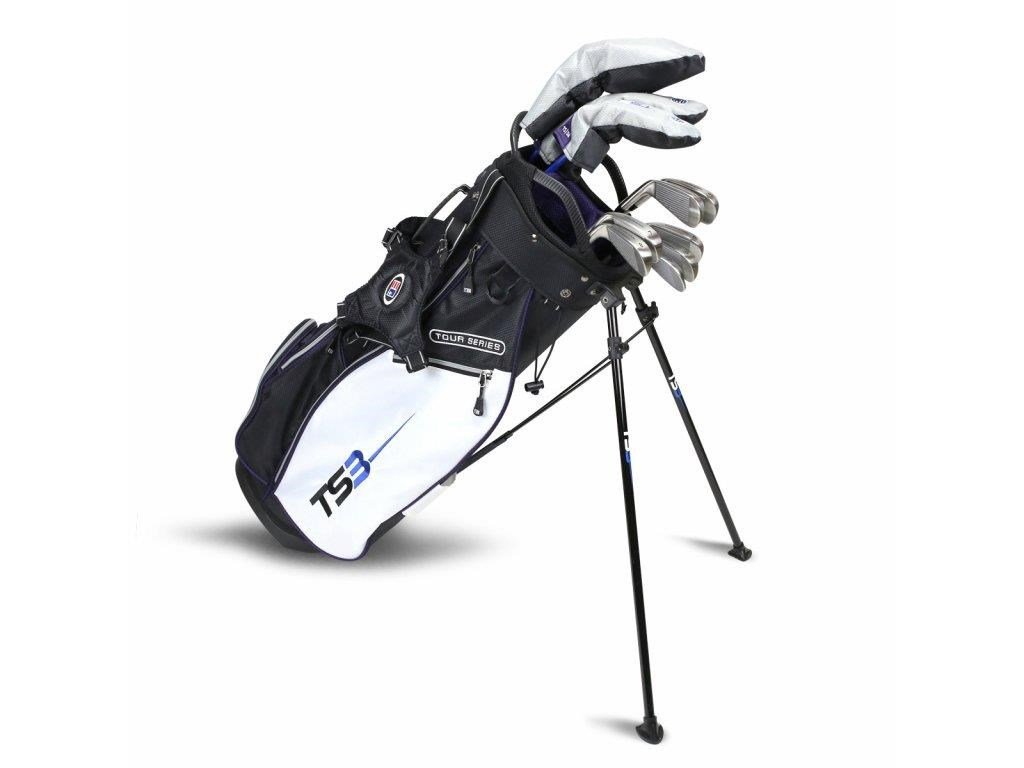 U.S. Kids Golf TS3-54 (137cm) v10 set de golf junior, graphite, noir/blanc/violet + stand bag