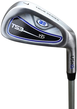 U.S. Kids Golf TS3-51 (130cm) V15 10-Club set de golf junior, graphite + sac trépied, royal/blanc/orange