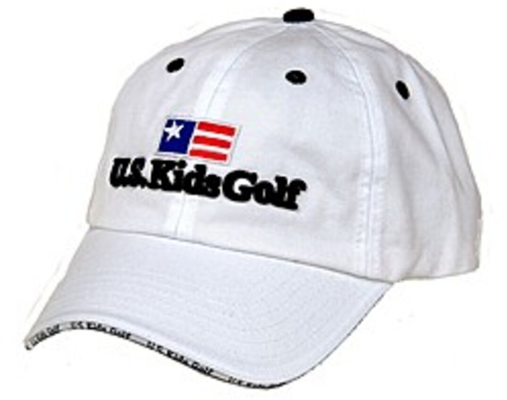 U.S. Kids Golf USKG Twill Sandwich casquette junior, blanc, M/L