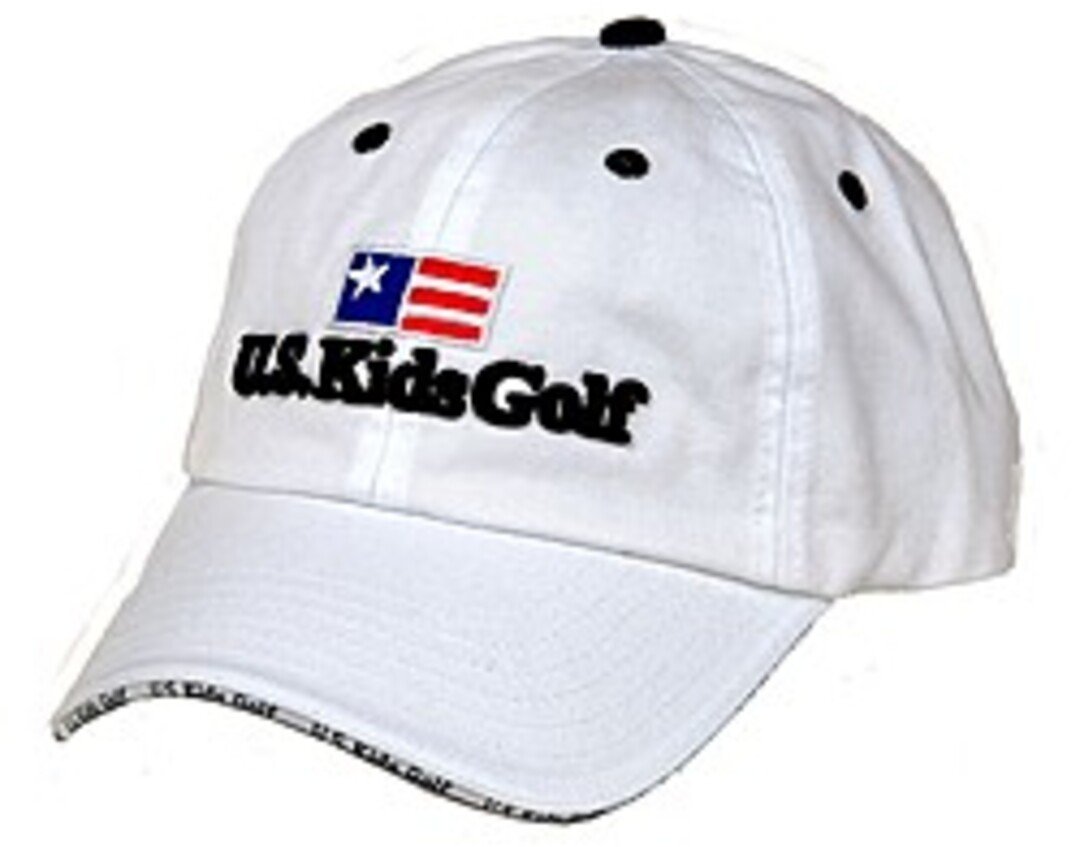 U.S. Kids Golf USKG Twill Sandwich casquette junior, blanc, M/L