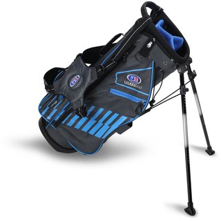 U.S. Kids Golf UL48 (122cm) WT20-S junior stand bag 2022 24.5", gris/sarcelle