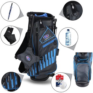 U.S. Kids Golf UL48 (122cm) WT20-S junior stand bag 2022 24.5", gris/sarcelle