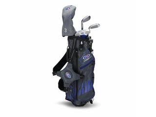 U.S. Kids Golf UL45 (114cm) WT25-s 4-Club junior set de golf 2022, graphite + stand bag, gris/bleu