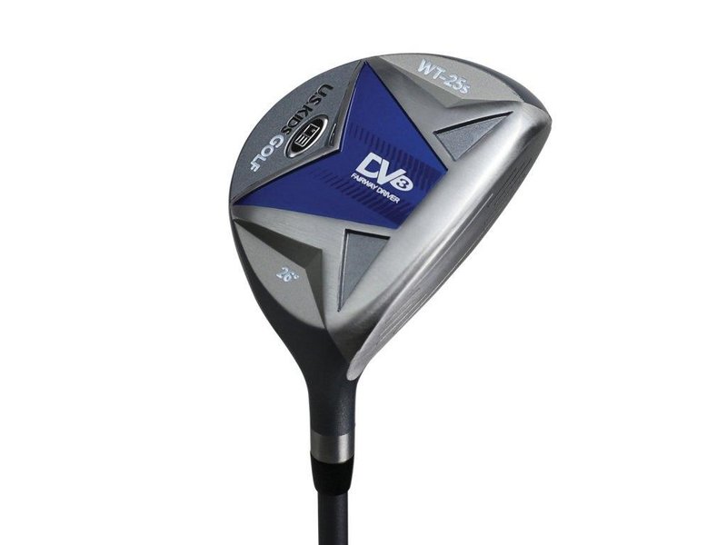 U.S. Kids Golf UL45 (114cm) WT25-s 4-Club junior set de golf 2022, graphite + stand bag, gris/bleu