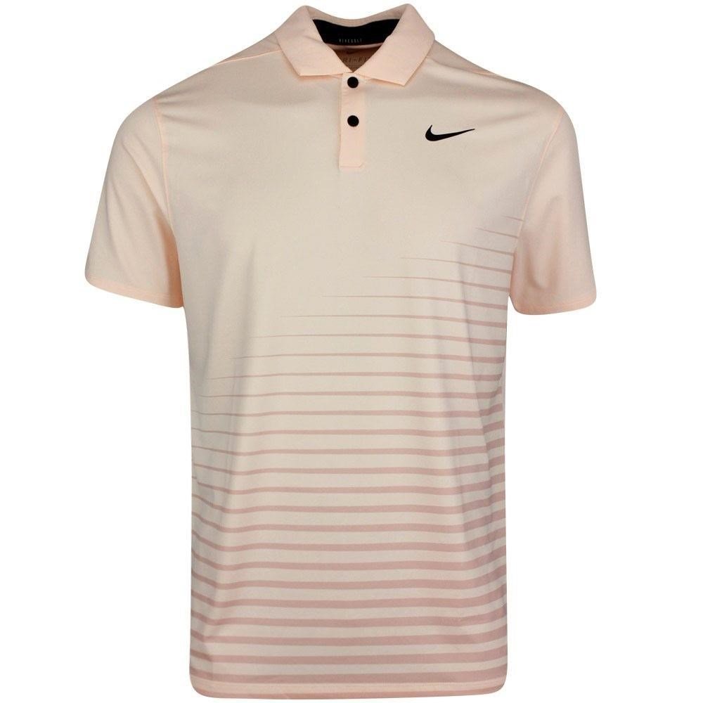 Nike Dry Vapor Stripe Graphic polo homme, crimson tint