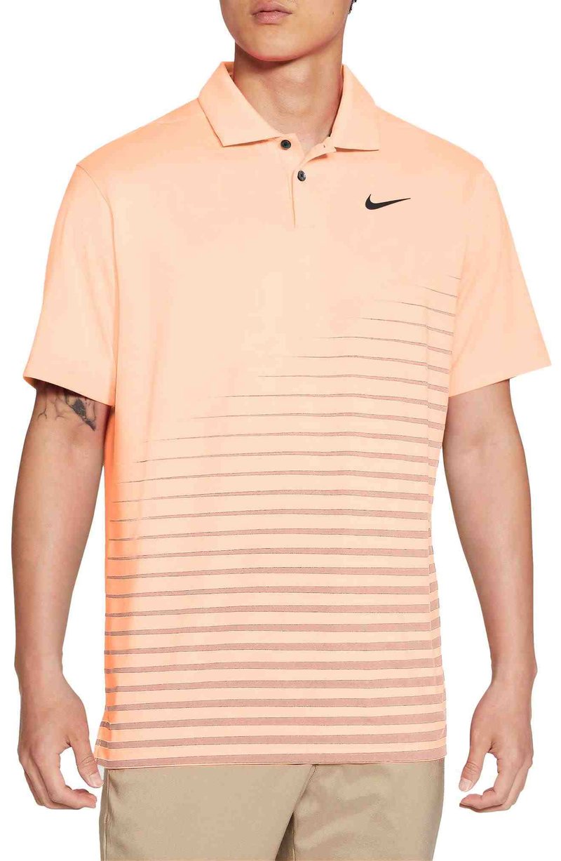 Nike Dry Vapor Stripe Graphic polo homme, crimson tint