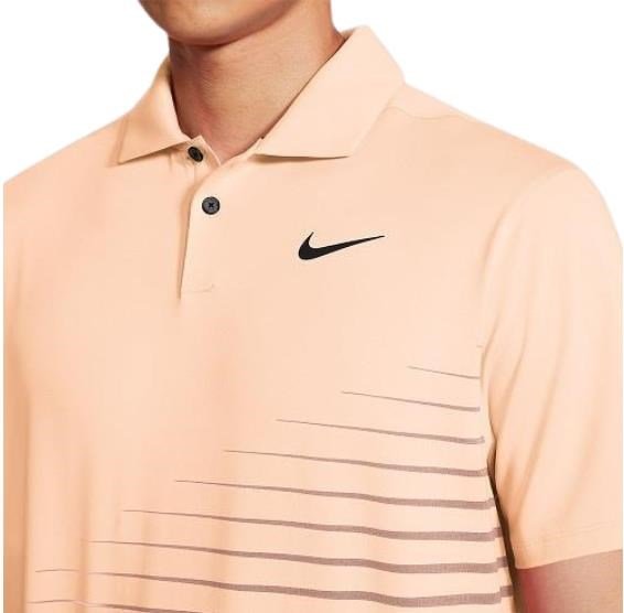 Nike Dry Vapor Stripe Graphic polo homme, crimson tint