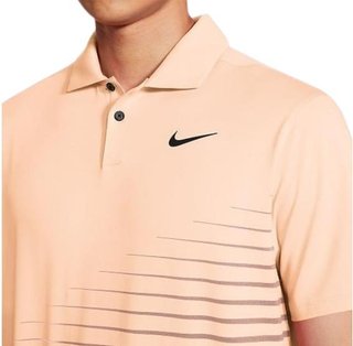 Nike Dry Vapor Stripe Graphic polo homme, crimson tint